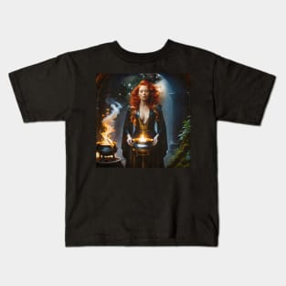Fire Witch Kids T-Shirt